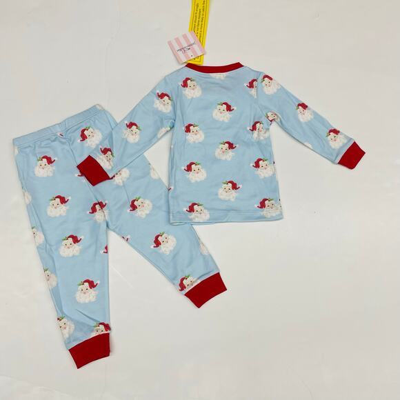 NWT James & Lottie 24M Boy Santa PJs in Blue - Picture 3 of 4